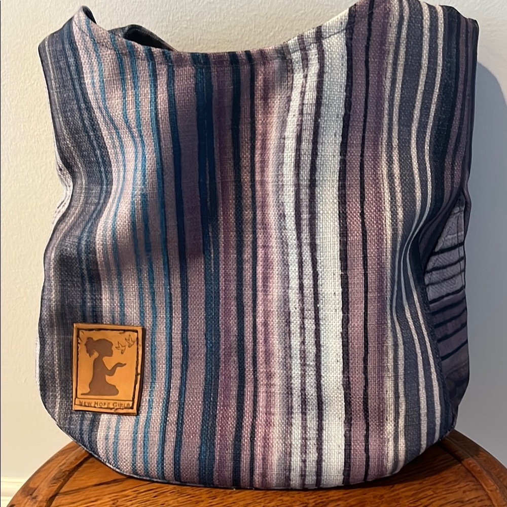 Striped Multicolor Shoulder Bag (NWOT)